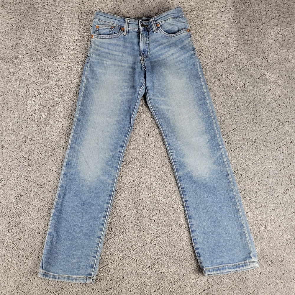 Polo Ralph Lauren Jeans Boys Medium 10-12 Straight Leg Adjustable Waist Denim